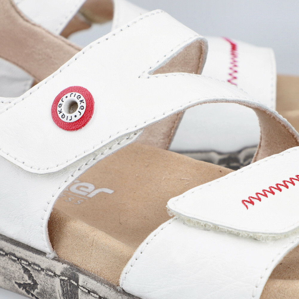 detail Dámské sandály RIEKER V5151-80 bílá S6