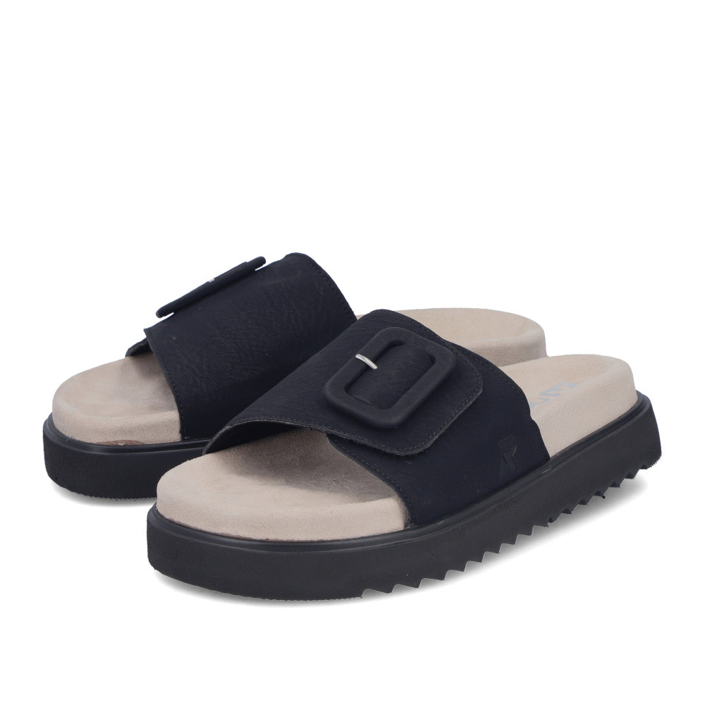 detail Dámské nazouváky RIEKER V5650-00 černá S6