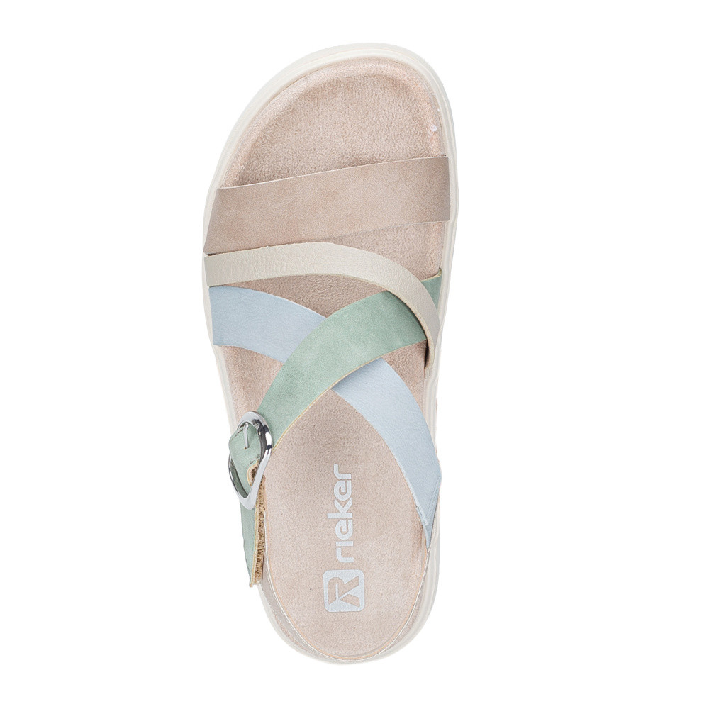 detail Dámské sandály RIEKER V5663-60 béžová S6