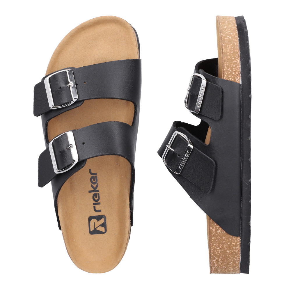 detail Dámské nazouváky RIEKER V6391-00 černá S6