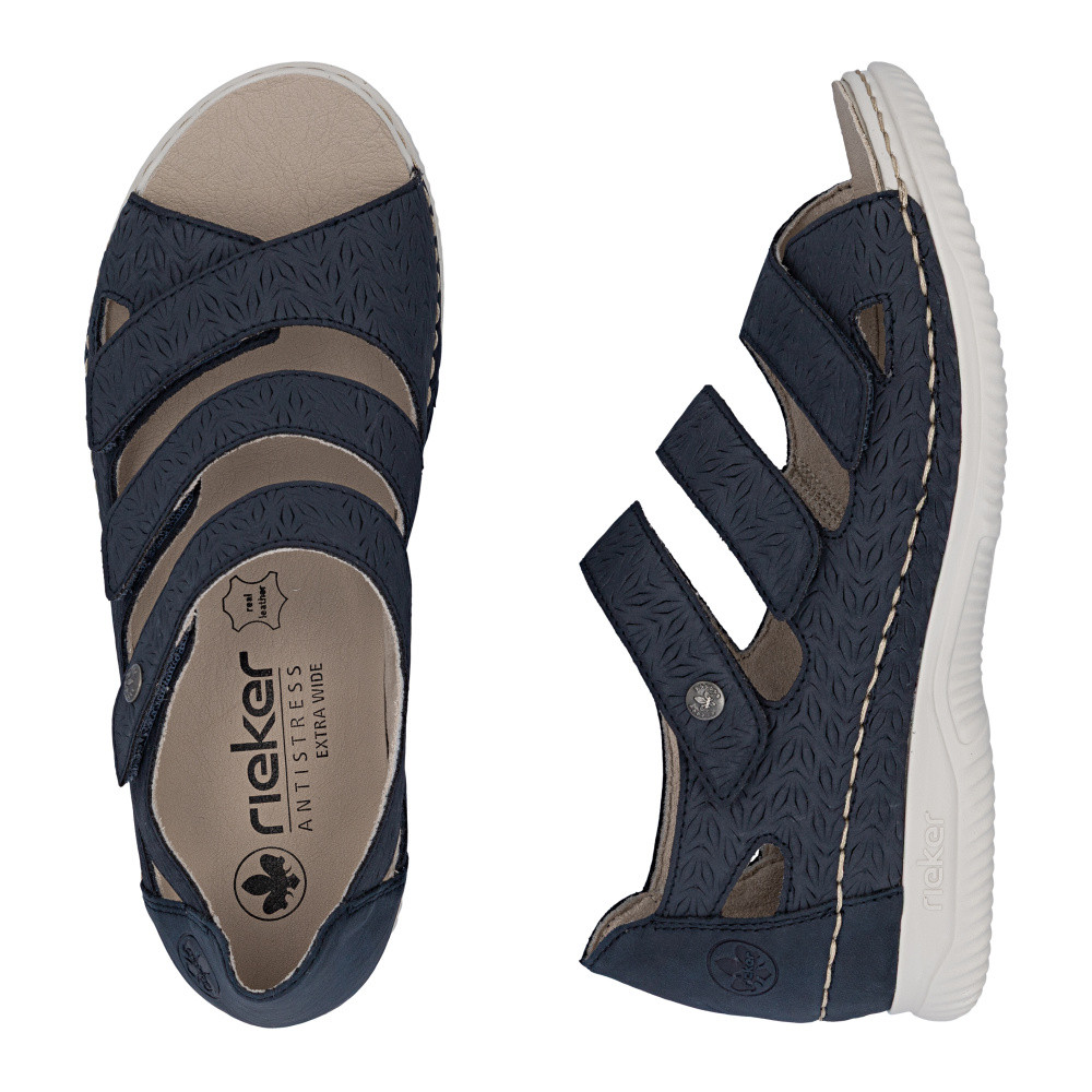 detail Dámské sandály RIEKER V7451-14 modrá S6