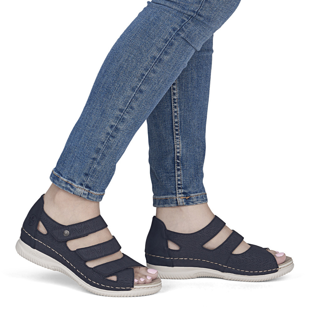 detail Dámské sandály RIEKER V7451-14 modrá S6