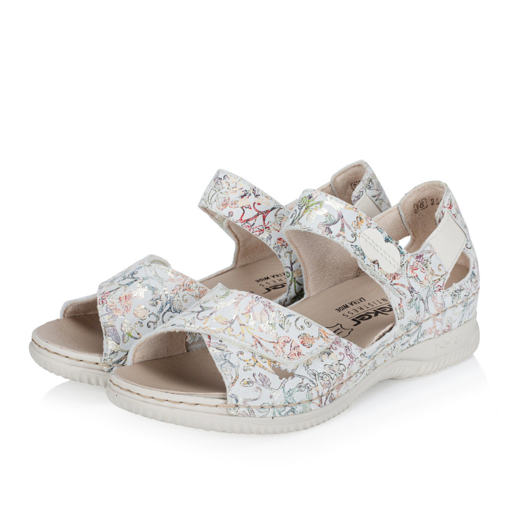 detail Dámské sandály RIEKER V7474-90 šedá S6