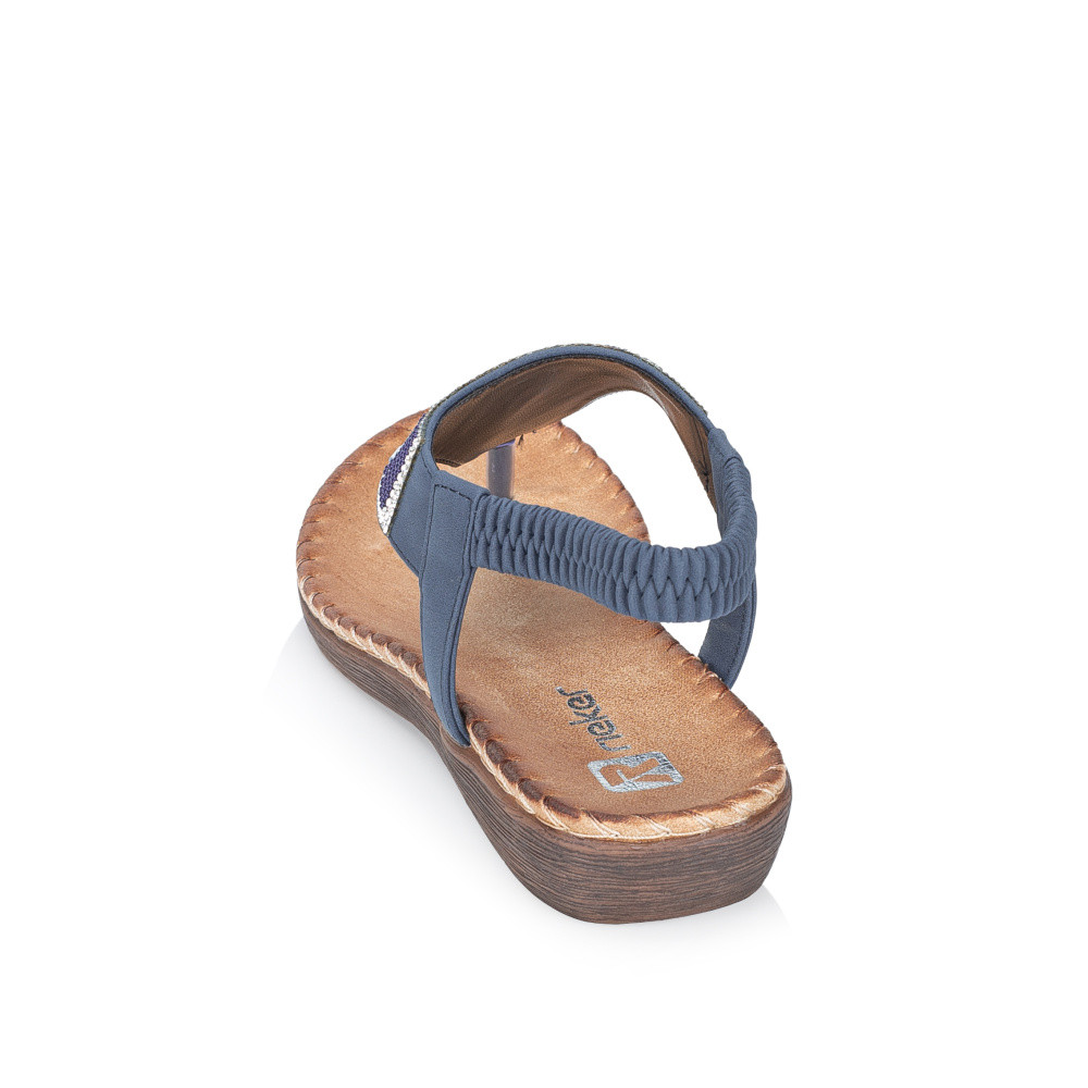 detail Dámské sandály RIEKER V7561-14 modrá S6