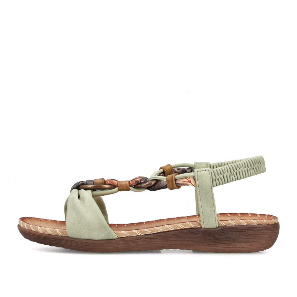 detail Dámské sandály RIEKER V7568-52 zelená S6