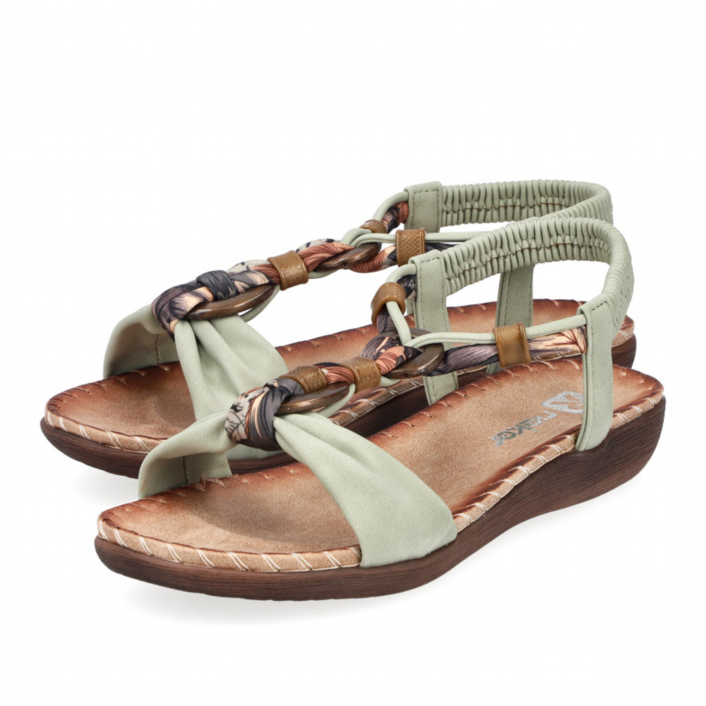 detail Dámské sandály RIEKER V7568-52 zelená S6