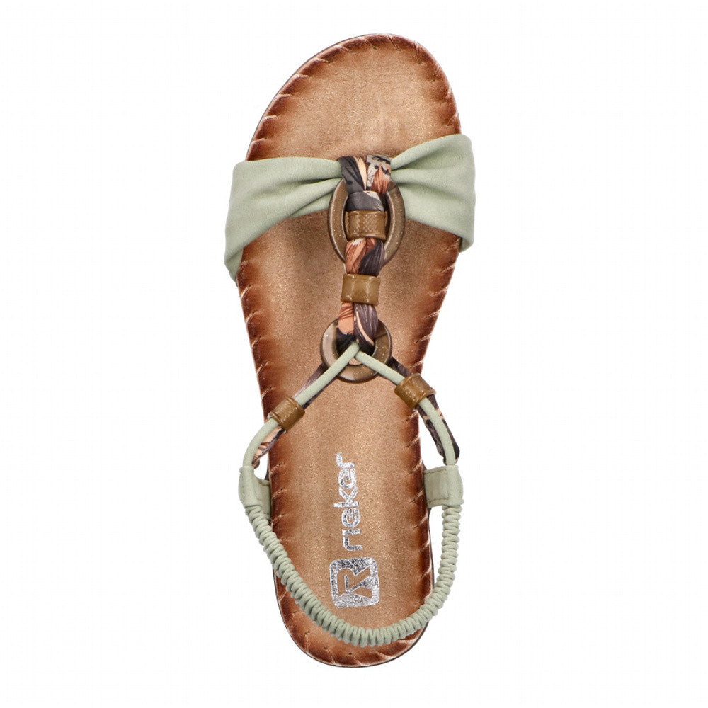 detail Dámské sandály RIEKER V7568-52 zelená S6