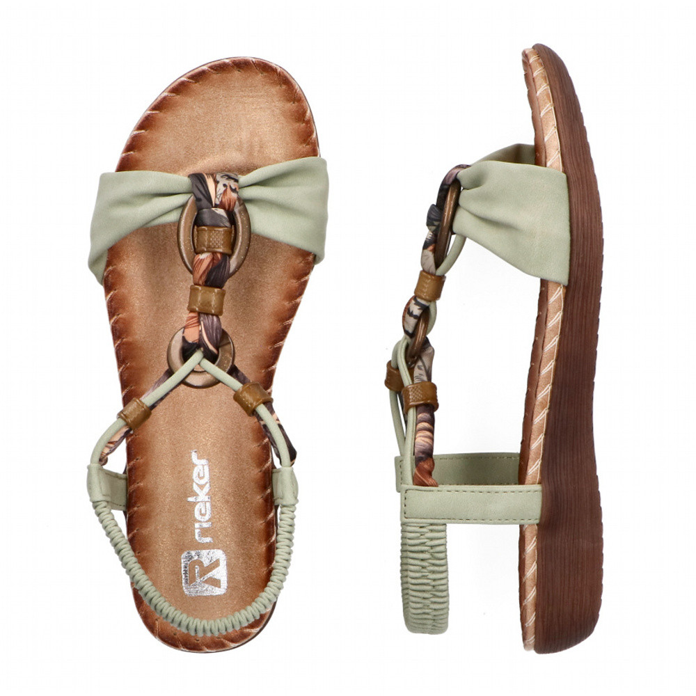 detail Dámské sandály RIEKER V7568-52 zelená S6