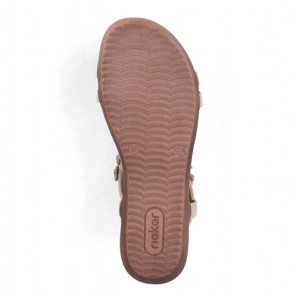 detail Dámské sandály RIEKER V7573-90 zlatá S6