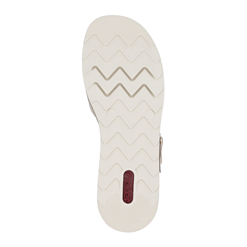 detail Dámské sandály RIEKER V7951-90 zlatá S6