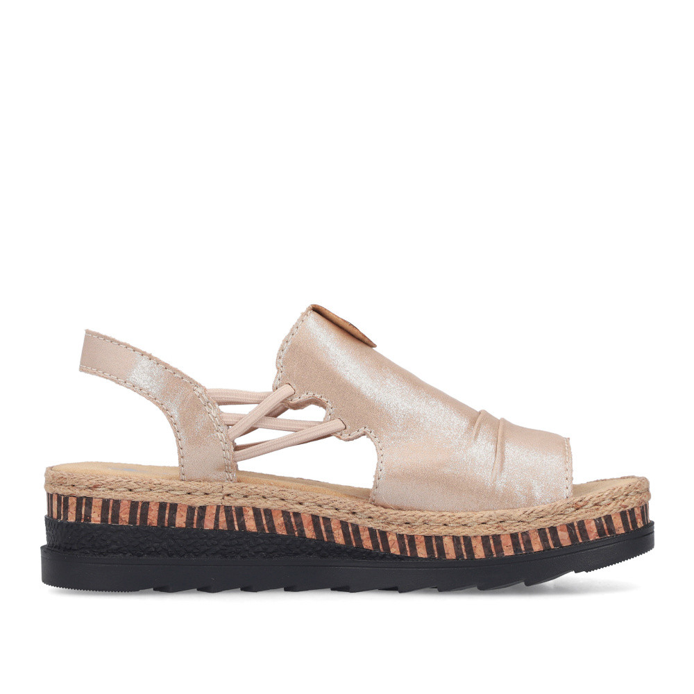 detail Dámské sandály RIEKER V7972-60 béžová S6