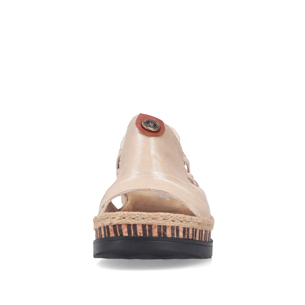 detail Dámské sandály RIEKER V7972-60 béžová S6