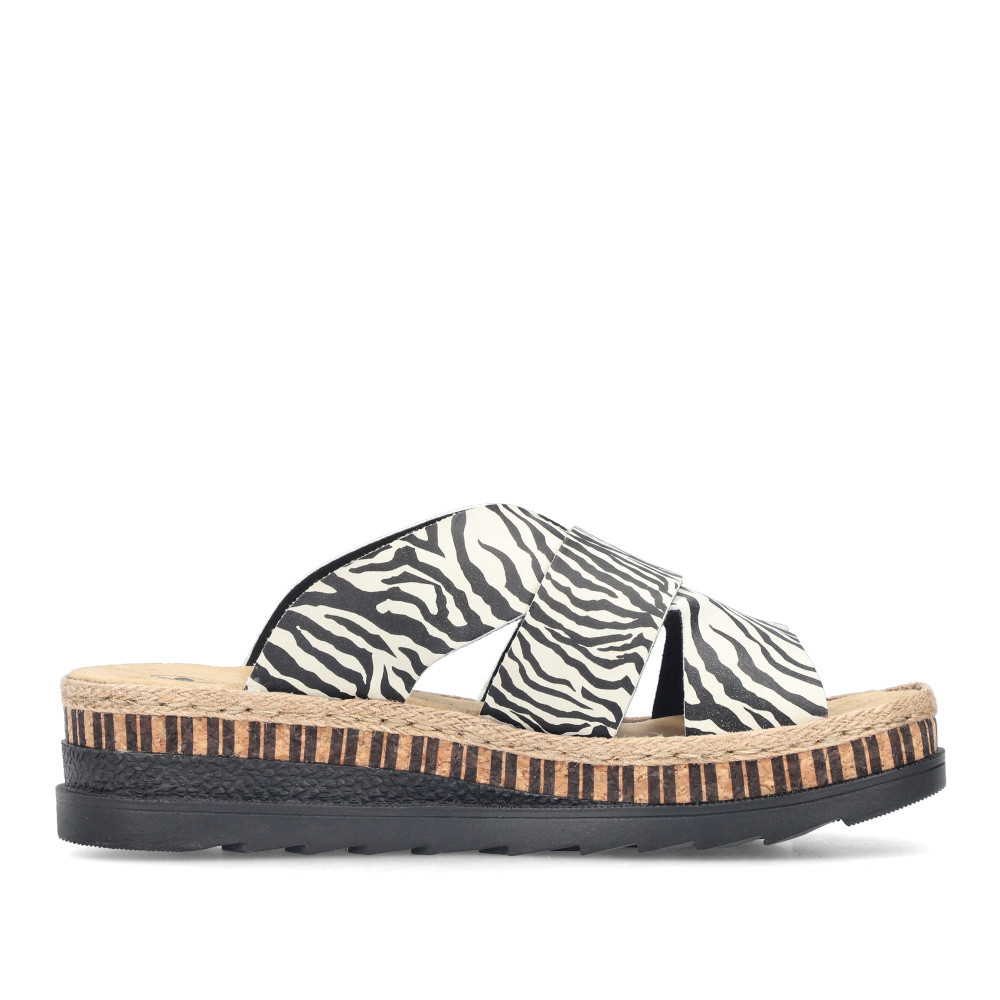 detail Dámské nazouváky RIEKER V7989-91 béžová S6