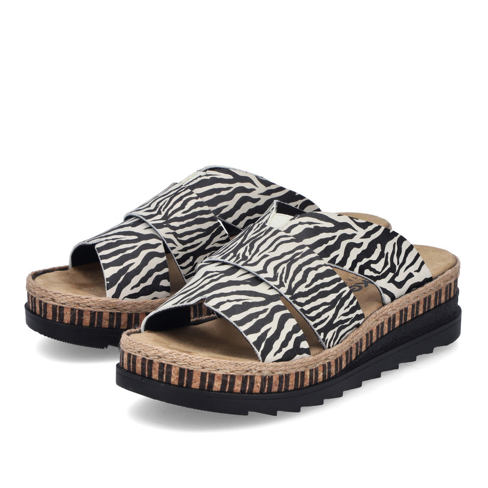 detail Dámské nazouváky RIEKER V7989-91 béžová S6