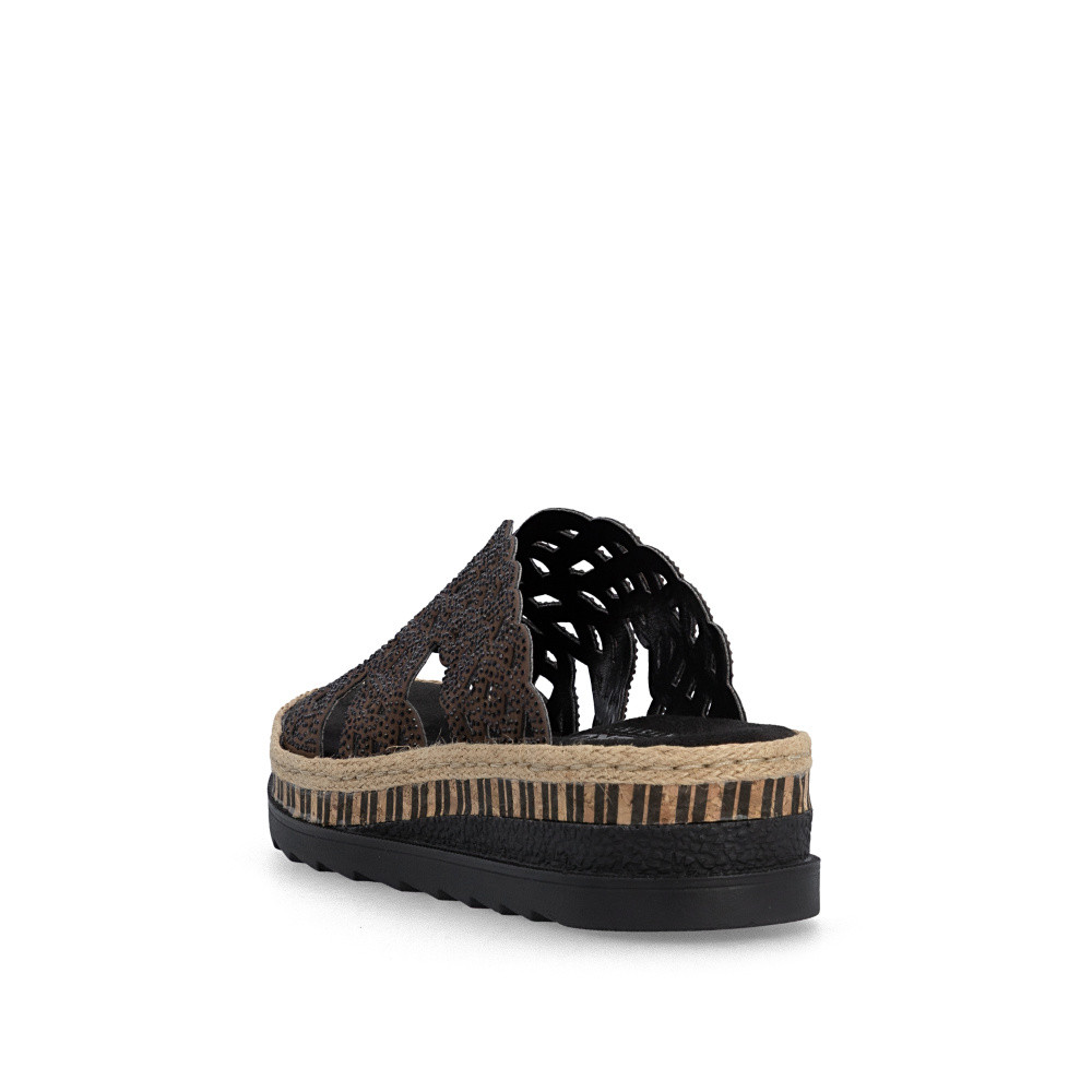 detail Dámské nazouváky RIEKER V7992-24 hnědá S6