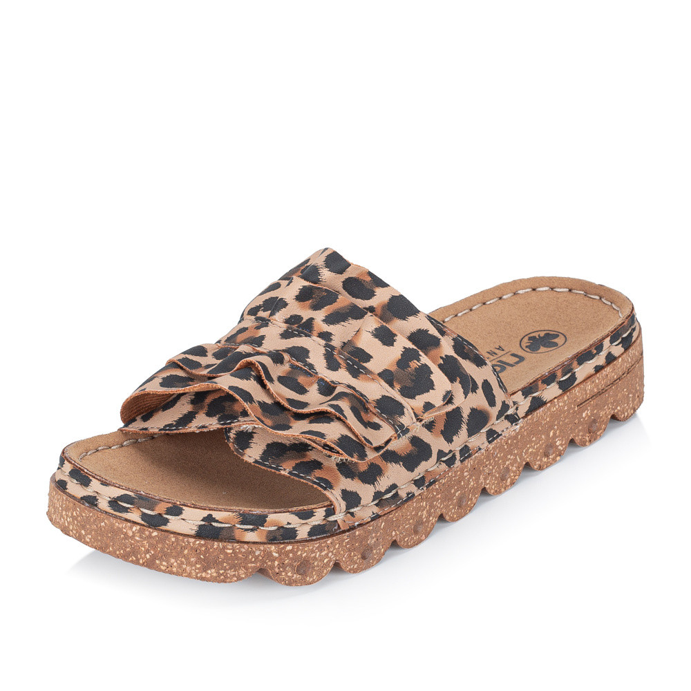 detail Dámské nazouváky RIEKER V8763-61 béžová S6