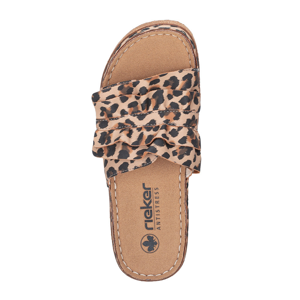 detail Dámské nazouváky RIEKER V8763-61 béžová S6