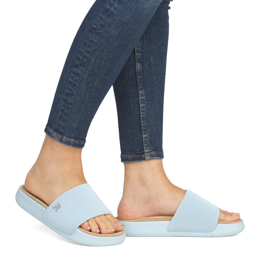 detail Dámské nazouváky RIEKER W3250-12 modrá S6