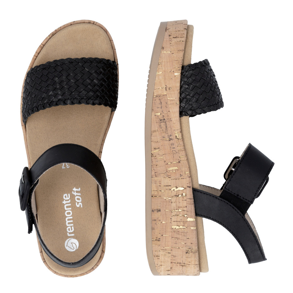 detail Dámské sandály REMONTE D1N56-00 černá S6