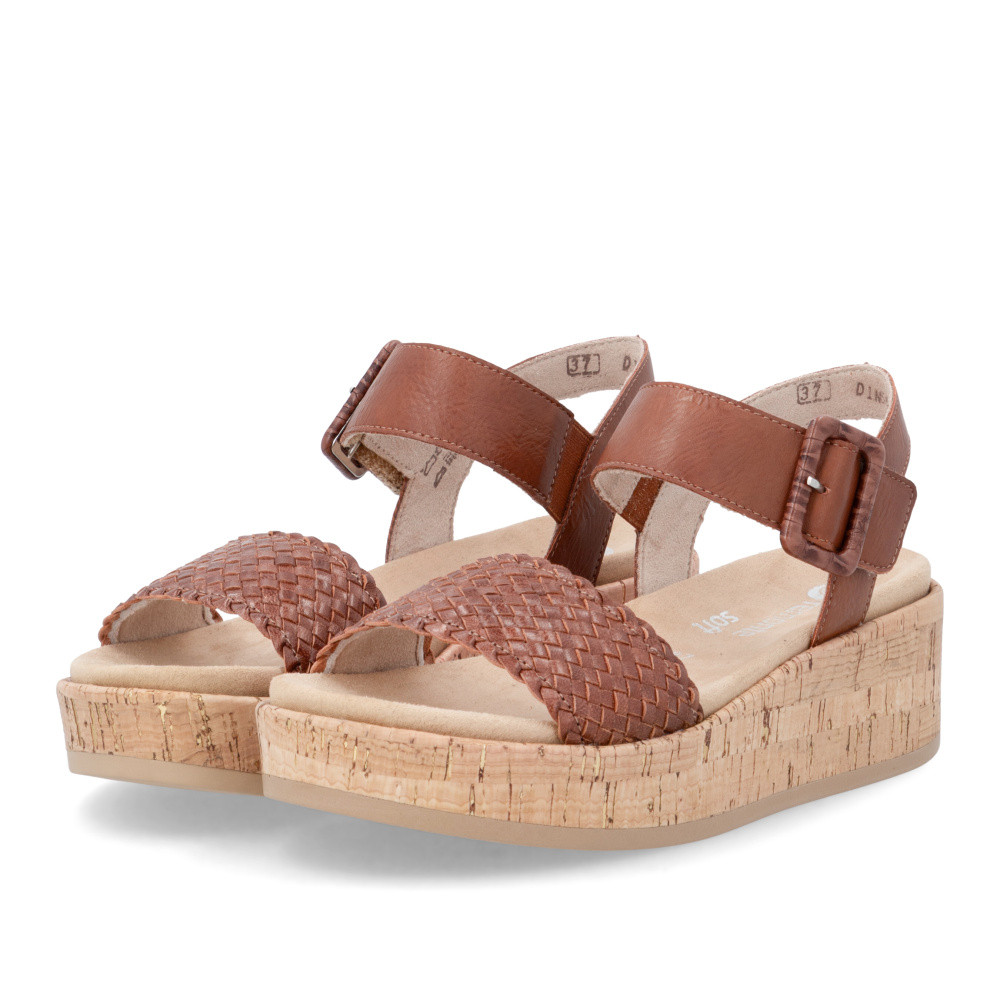 detail Dámské sandály REMONTE D1N56-24 hnědá S6