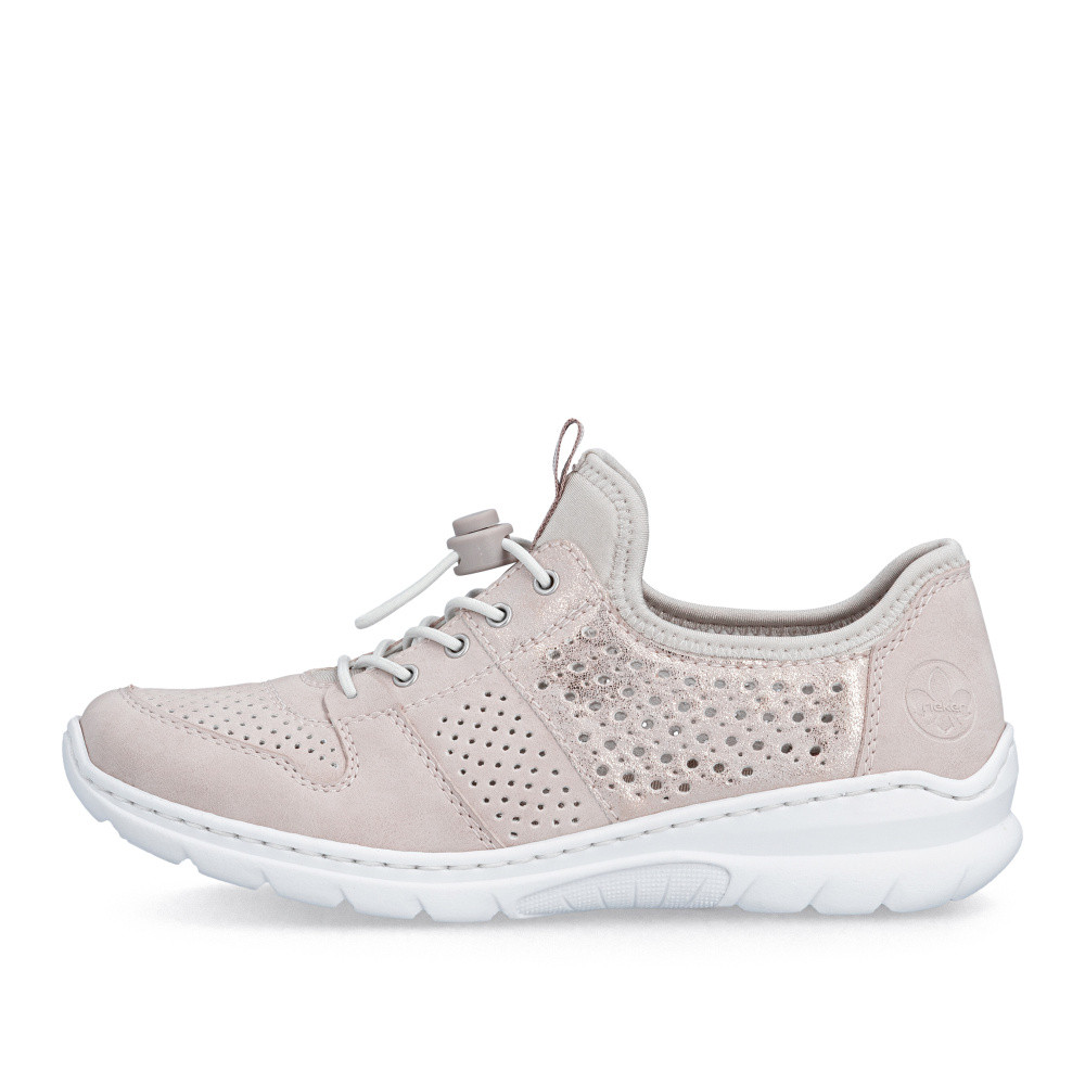 detail Dámské polobotky RIEKER L3254-32 růžová S6