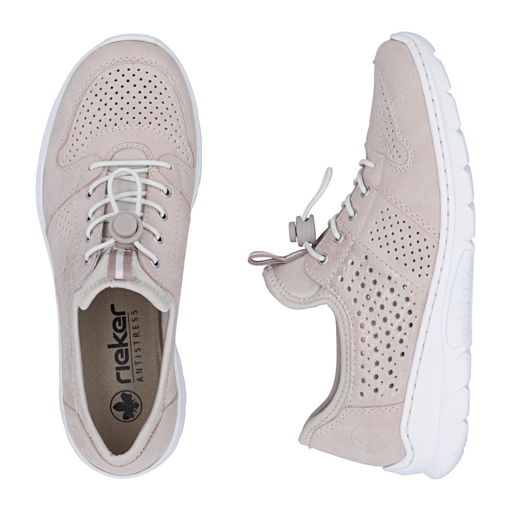 detail Dámské polobotky RIEKER L3254-32 růžová S6