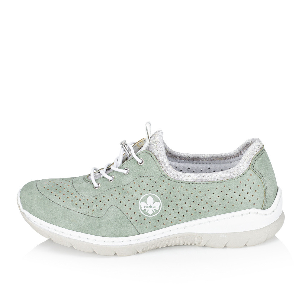 detail Dámské polobotky RIEKER L32N0-52 zelená S6