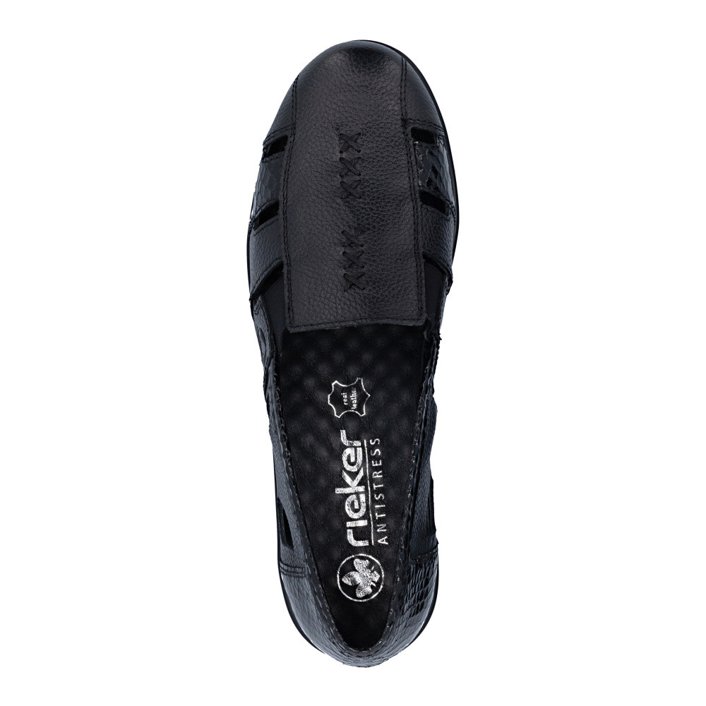 detail Dámské mokasíny RIEKER L5358-00 černá S6