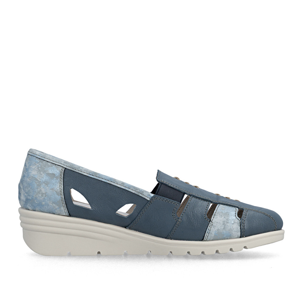detail Dámské mokasíny RIEKER L5358-12 modrá S6