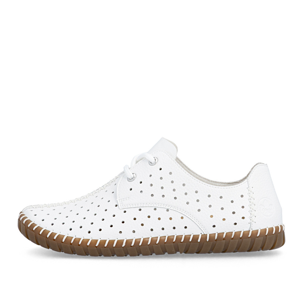 detail Dámské polobotky RIEKER M2801-80 bílá S6