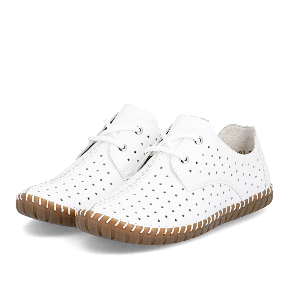 detail Dámské polobotky RIEKER M2801-80 bílá S6