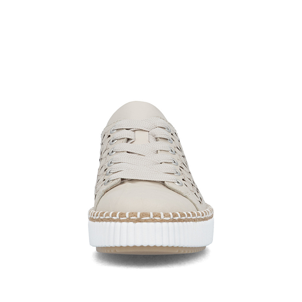 detail Dámské polobotky RIEKER M2902-60 béžová S6