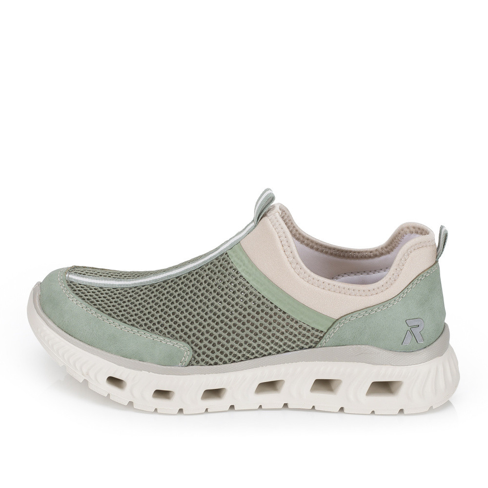 detail Dámské tenisky RIEKER M6077-52 zelená S6