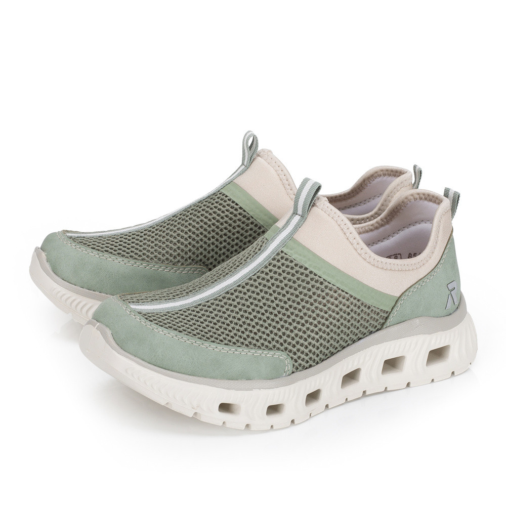 detail Dámské tenisky RIEKER M6077-52 zelená S6