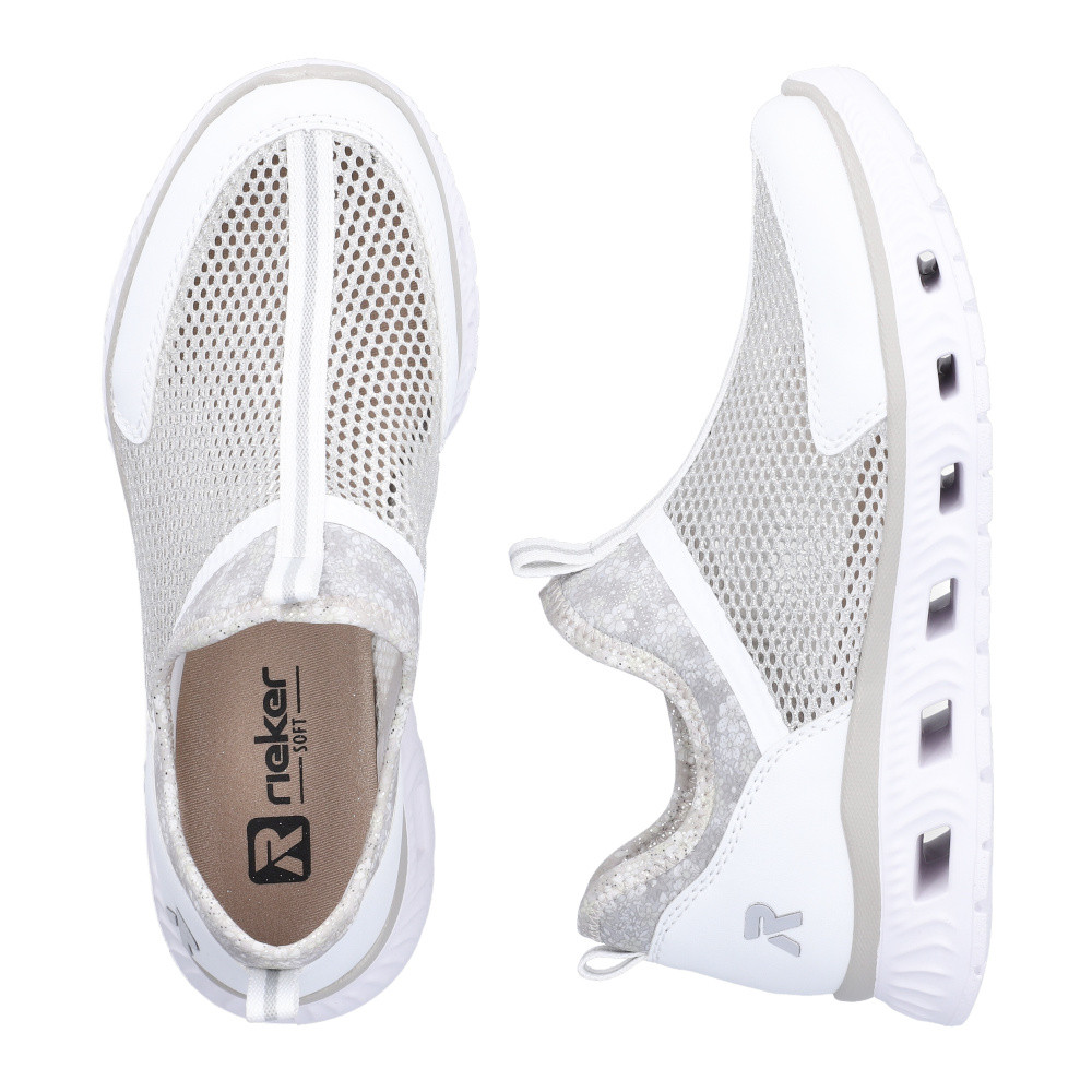 detail Dámské tenisky RIEKER M6077-80 bílá S6