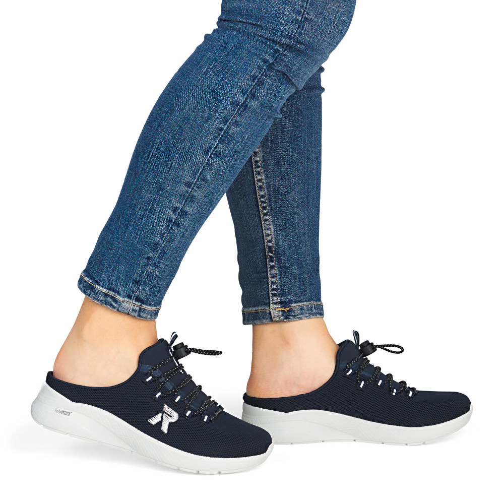 detail Dámské nazouváky RIEKER M8558-14 modrá S6