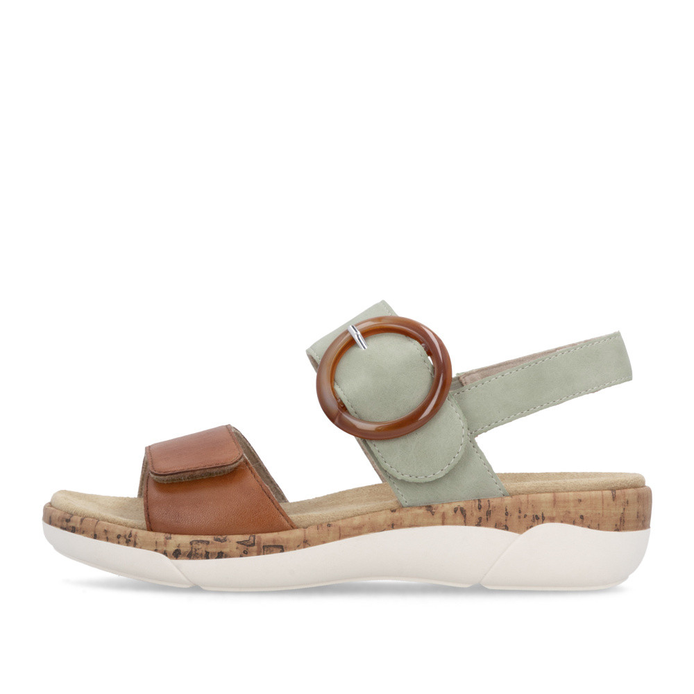 detail Dámské sandály REMONTE R6853-24 hnědá S6