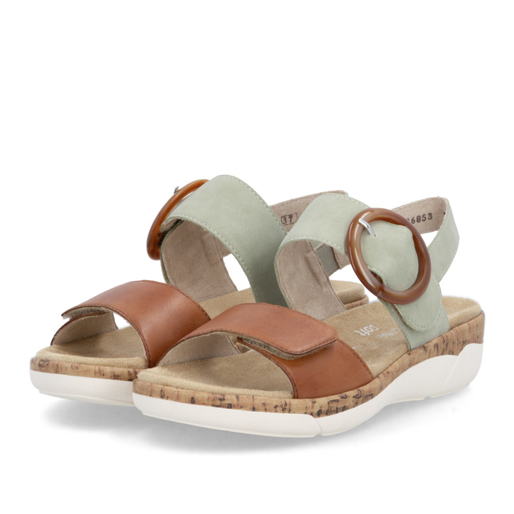 detail Dámské sandály REMONTE R6853-24 hnědá S6