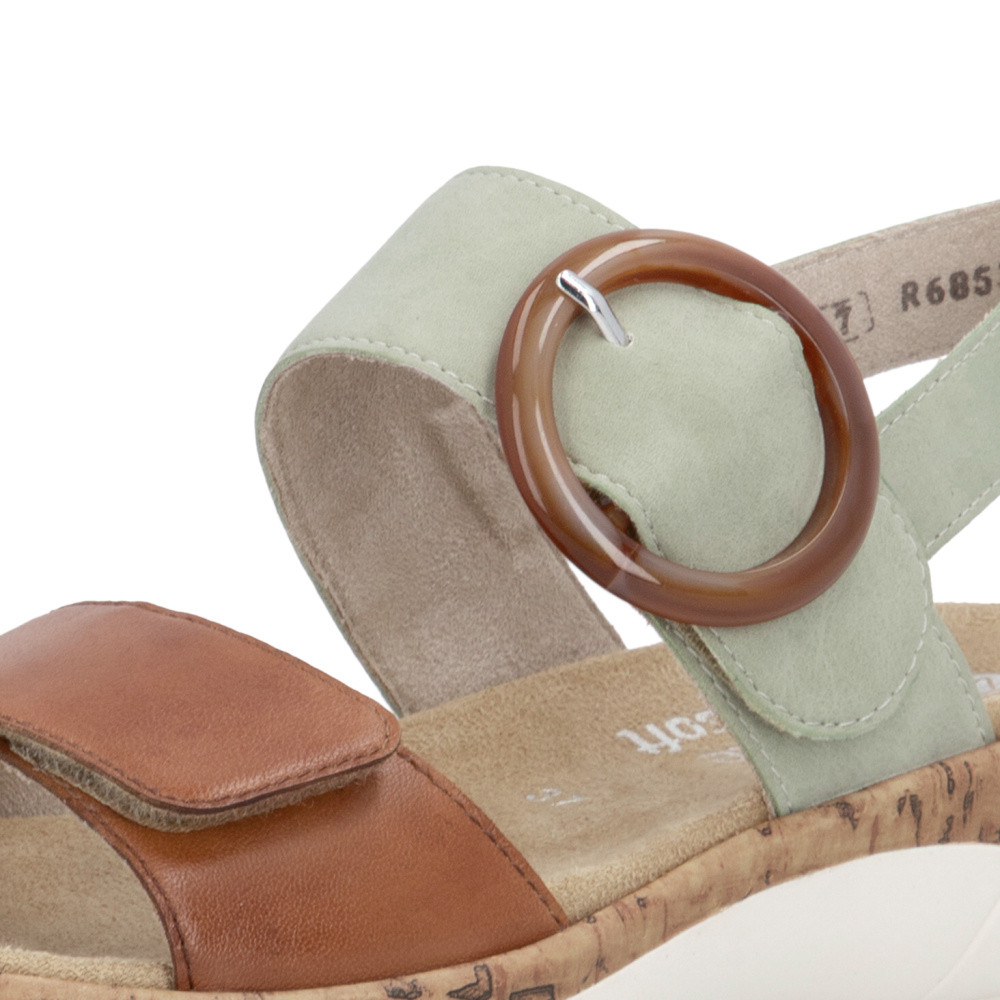 detail Dámské sandály REMONTE R6853-24 hnědá S6