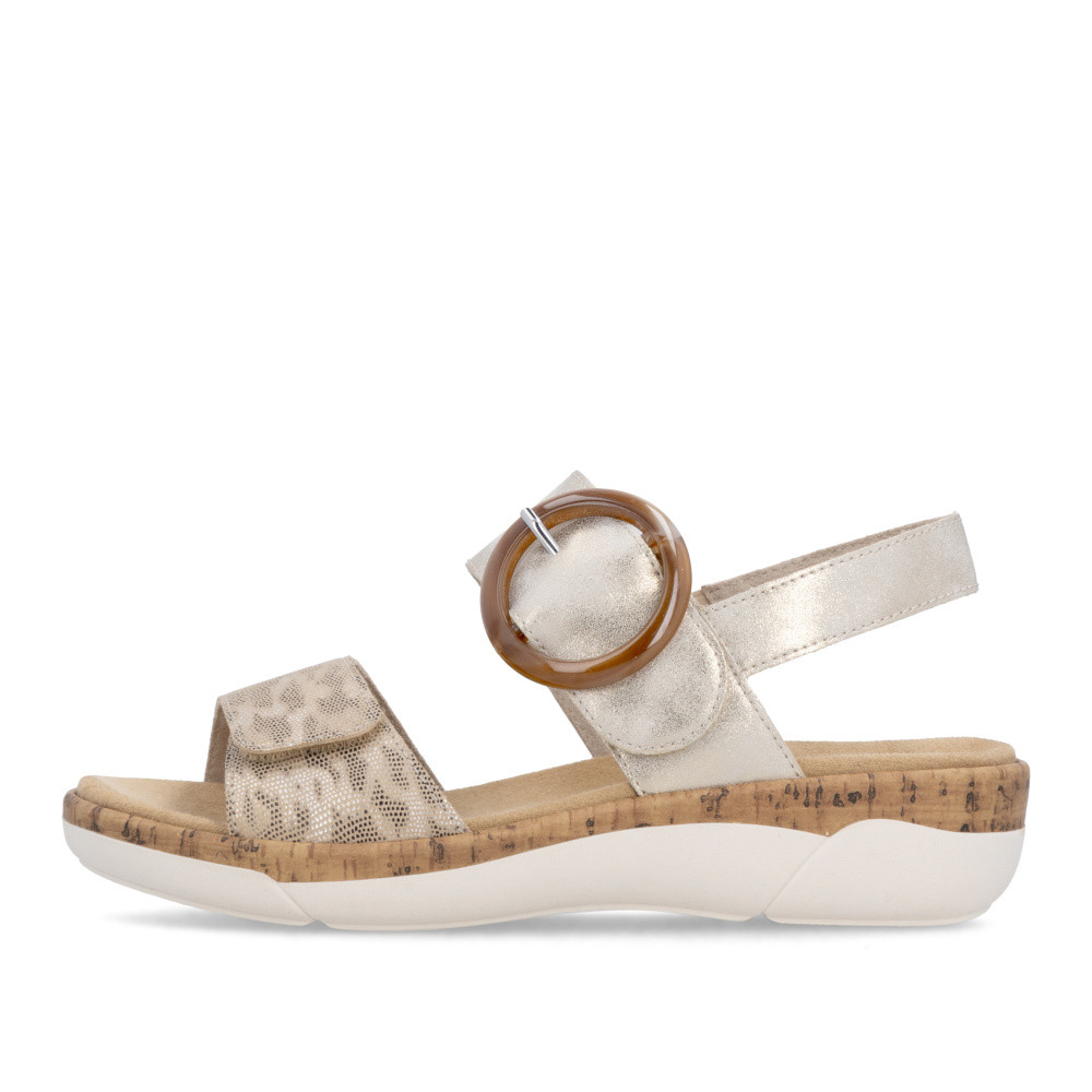 detail Dámské sandály REMONTE R6853-94 zlatá S6