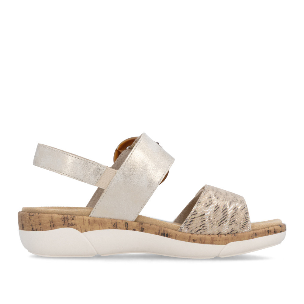 detail Dámské sandály REMONTE R6853-94 zlatá S6