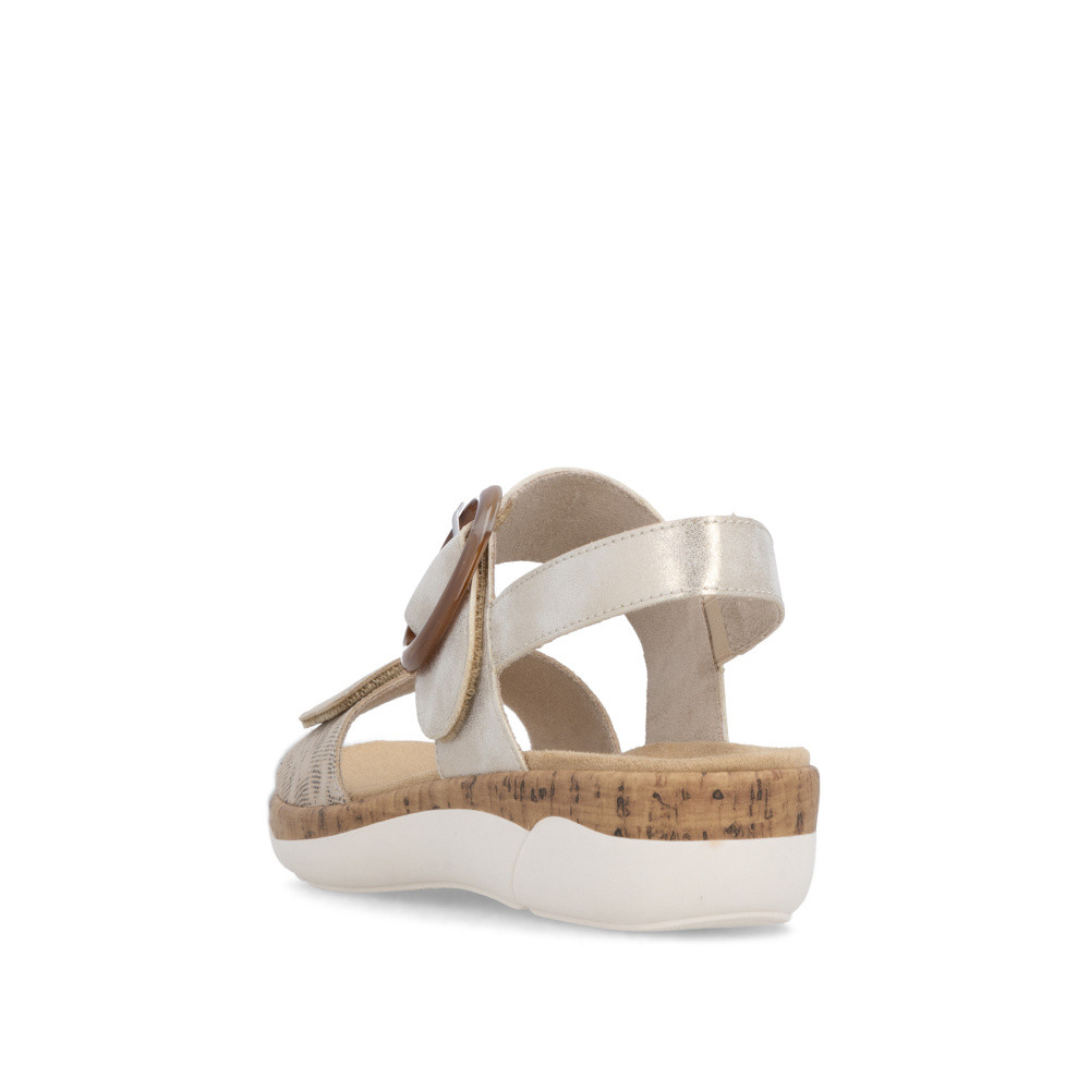 detail Dámské sandály REMONTE R6853-94 zlatá S6