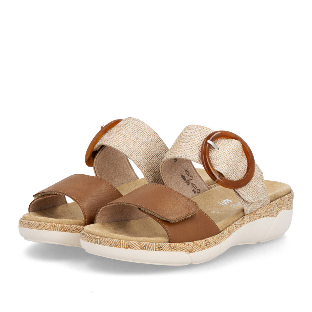 detail Dámské nazouváky REMONTE R6858-90 hnědá S6