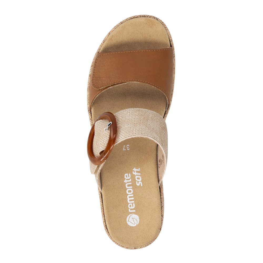 detail Dámské nazouváky REMONTE R6858-90 hnědá S6