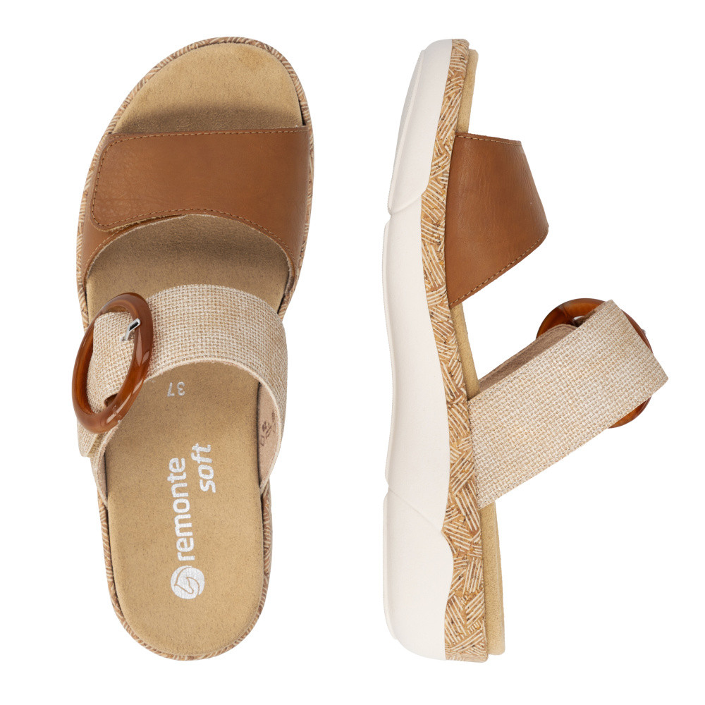 detail Dámské nazouváky REMONTE R6858-90 hnědá S6