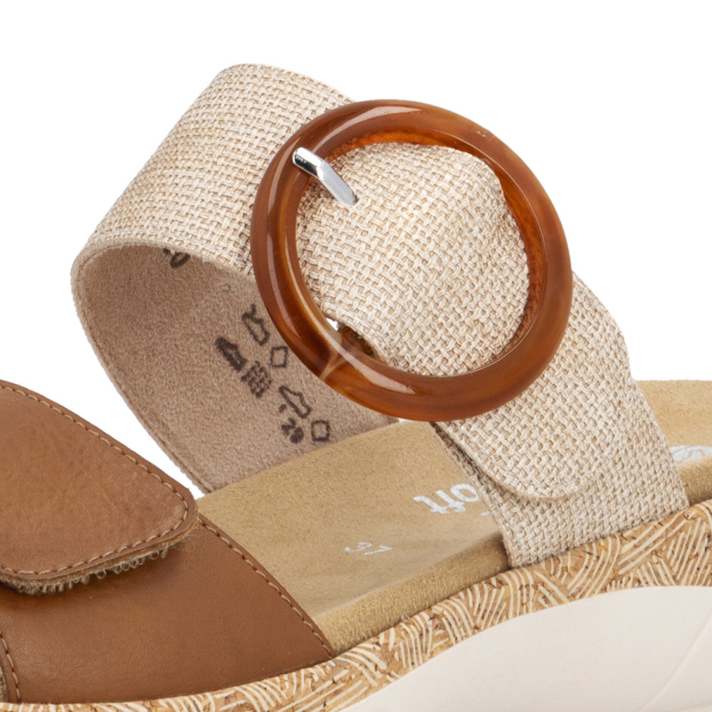 detail Dámské nazouváky REMONTE R6858-90 hnědá S6