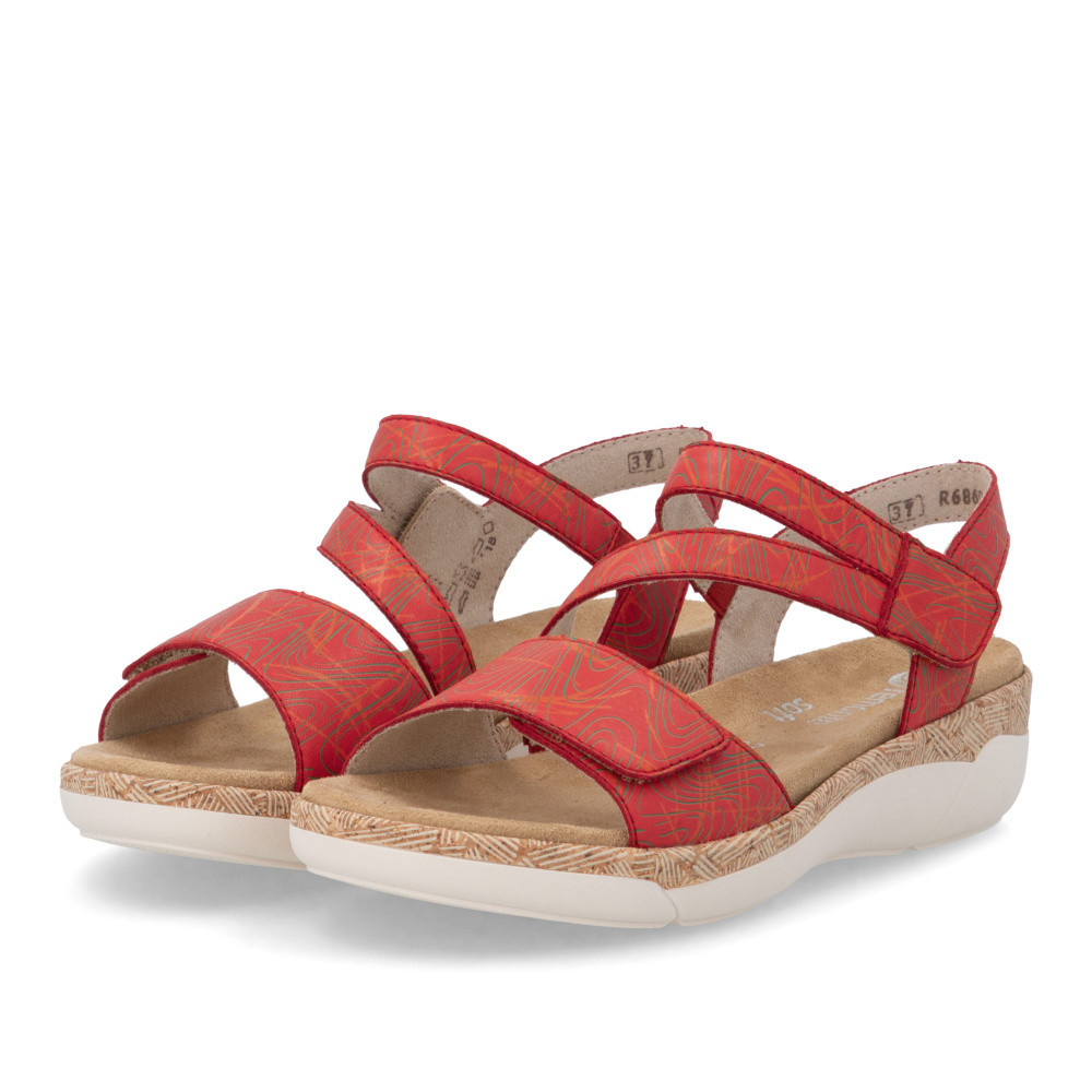 detail Dámské sandály REMONTE R6860-33 červená S6