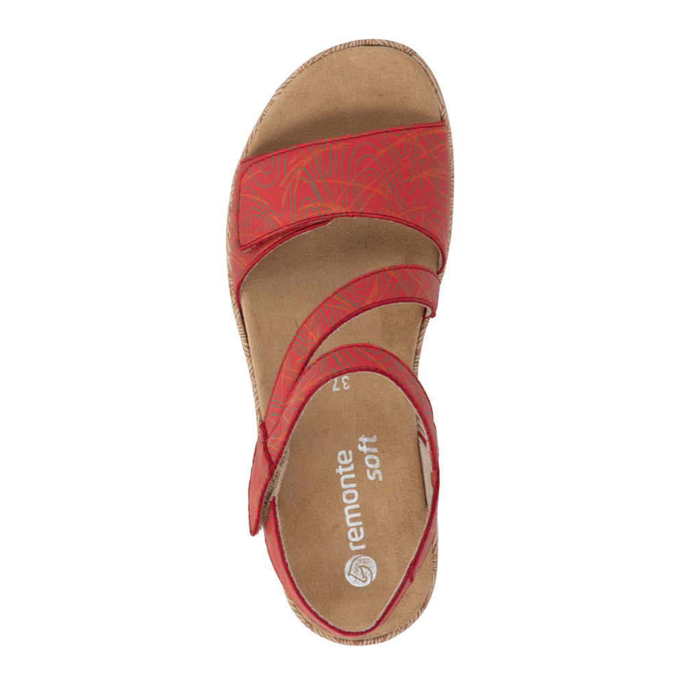 detail Dámské sandály REMONTE R6860-33 červená S6
