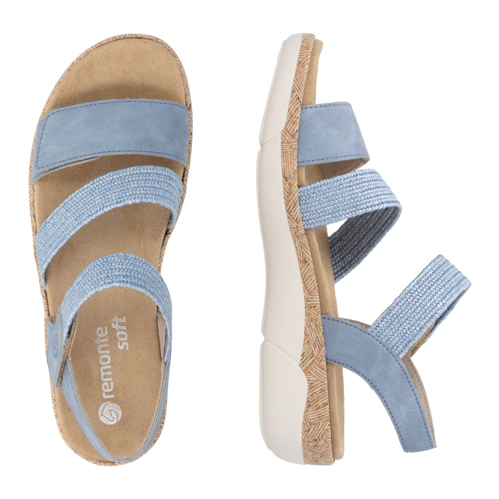 detail Dámské sandály REMONTE R6861-12 modrá S6