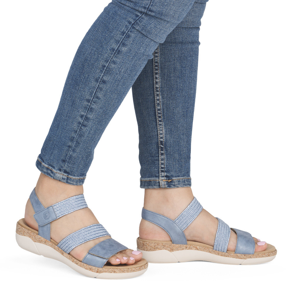 detail Dámské sandály REMONTE R6861-12 modrá S6